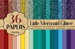 SALE OFF 432 Glitter Digital Paper, Princess Kid Party Paper Product Image 13