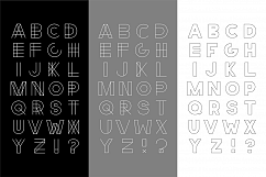 Set of vector english alphabets. Product Image 1
