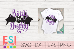 Halloween SVG | Batty for Daddy | SVG, DXF, EPS, PNG Product Image 1