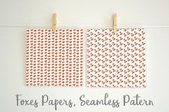 Foxes Papers, Seamless Foxes Background Pattern Product Image 1