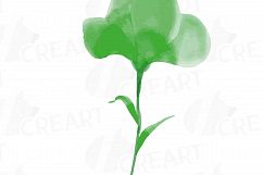 Green leaves and branches watercolor clip art pack, hand painted leafs collection. PNG, jpg, svg, vector illustrator &amp; corel files included Product Image 11