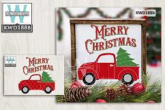 Christmas SVG - Christmas Vintage Truck KWD188B Product Image 2