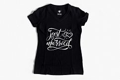 Just married SVG PNG EPS DXF, Wedding svg design Product Image 3