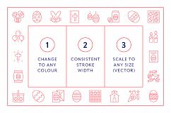 Line Icons – Easter Product Image 3