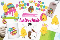Easter Chicks  graphics and illustrations Product Image 1