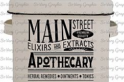 Main Street Apothecary | SVG | PNG | Vintage Farmhouse Product Image 2