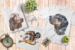 Hunter dogs Watercolor Set Product Image 7