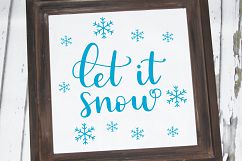 Let it snow SVG / Christmas SVG file Product Image 2