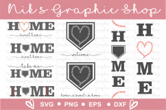 Baseball Svg, Home Sign Svg, Home Svg, Baseball Home Svg Product Image 1
