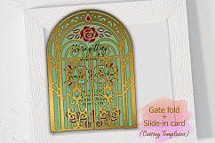 Sidi Bou style door gate fold wedding invitation cutting svg Product Image 8