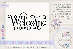 Welcome To Our Home SVG Cut File LL004C Product Image 1