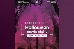 Halloween Movie Night Design Templates Bundle Product Image 3