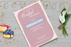 Bridal Shower Point Invitation Card Template Product Image 2