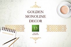 4. Set Of Vector Monoline Decor Product Image 1