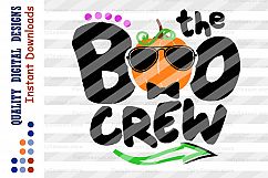 BOO crew svg Funny halloween svg Pumpkin decor Svg Product Image 2