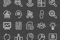 158 Shopping &amp; E-Commerce Line Inverted Icons Product Image 2