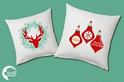 Reindeer clipart, invitation embellishments, graphics, illustrations AMB-1117 Product Image 3