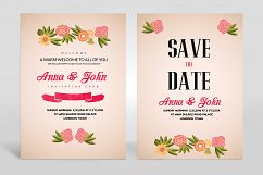 Floral Wedding Invitation Cards Pack Product Image 2