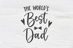 Worlds best dad SVG, EPS, PNG, DXF Product Image 1