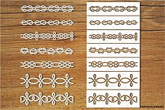 Decorative Knots and Stencil SVG files for Silhouette Cameo and Cricut. Clipart PNG transparent included. Product Image 1