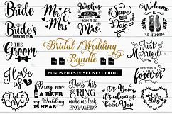 Bridal and Wedding Quotes Bundle -SVG, EPS, DXF, PNG Product Image 1