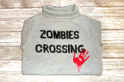 Zombies Crossing Embroidery Design Product Image 2