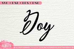 Joy| Christmas wishes| SVG, DXF, EPS, PNG Cutting File Product Image 1