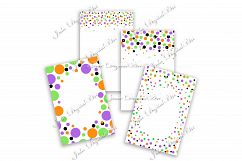 Confetti digital Black white digital paper 4 x 6 Product Image 3