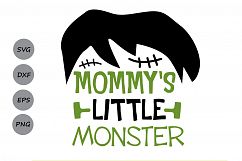 Mommy&#039;s Little Monster svg, Halloween svg, Monster svg. Product Image 1