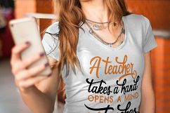 Teacher quote SVG PNG EPS DXF Product Image 3