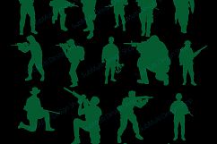 Soldiers svg / Soldiers silhouette / Hight Quality / Soldiers printable digital clipart / black and green / Army/ vector / PNG / SVG / EPS Product Image 3