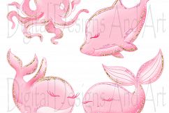 Sea animals clipart Product Image 7