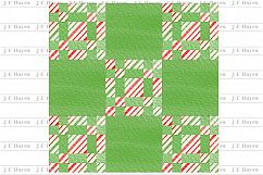 Christmas Watercolor Quilt Blocks, Mix and Match, PNG, JPB Product Image 2