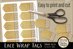 Printable Tags - Lace Wrap Vintage Tags Product Image 3