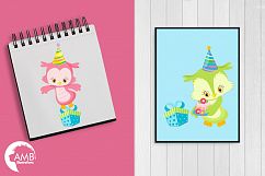 Owl Birthday Surprise clipart, graphics, illustrations AMB-1186 Product Image 4