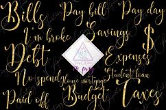Monthly Bills Word Art Clipart Product Image 1