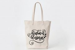 Christmas SVG Cut File - Christmas Blessings SVG DXF PNG EPS Product Image 8