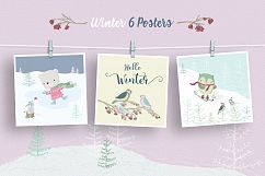 Winter Forest Illustration Set Product Image 2