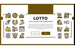 Lotto Gamble Game Landing Header Vector Product Image 1