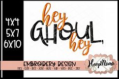 Hey Ghoul Hey - Halloween Embroidery Design Product Image 1