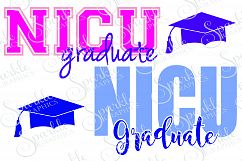 NICU Grad Cut File Set | SVG, EPS, DXF, PNG Product Image 1