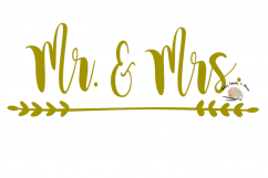 Mr. &amp; Mrs. svg Wedding svg Bride svg Engagement svg Engaged Product Image 1