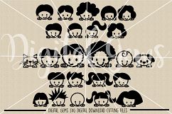 Peek a boo People SVG / DXF / EPS / PNG Files Product Image 2