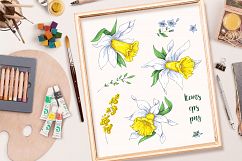 Sunny Flowers – spring clip art Product Image 3