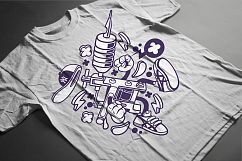 Cartoon Vector #3 Tshirt Design Bundle Product Image 3