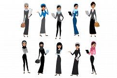 Set arab women different characters Product Image 1