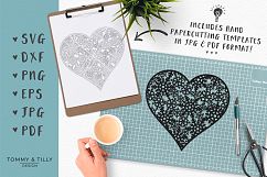 Snowflake Heart - SVG EPS DXF PNG PDF JPG Cut File Product Image 6