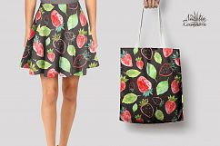 Strawberry watercolor design Product Image 5