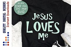 Bible verse svg Jesus loves me svg Christian svg Bible quote Product Image 1