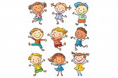 Happy Cartoon Kids Bundle, children doodle, kids doodle Product Image 3